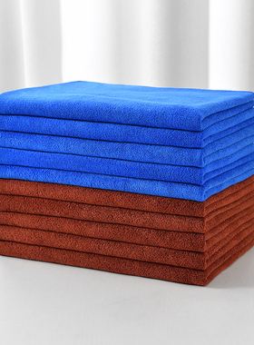 理发店毛巾吸水不掉毛灰色美容院发廊洗发擦头专用厂包logo批发