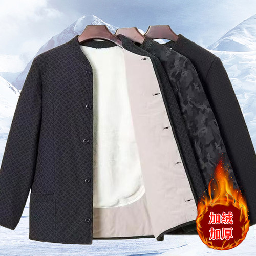 中老年棉衣爸爸冬季内穿棉袄