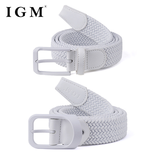 皮带男女士免打孔裤 腰带女编织休闲弹力松紧百搭腰带男 带帆布男士