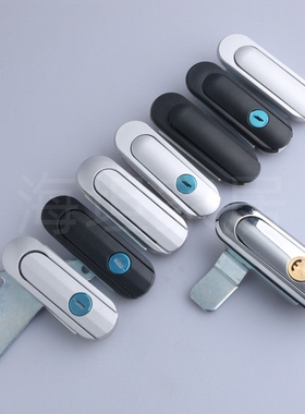 海坦 老AB403-1C-2 平面锁 棱背亚光色  配电箱机柜门锁 机箱机柜