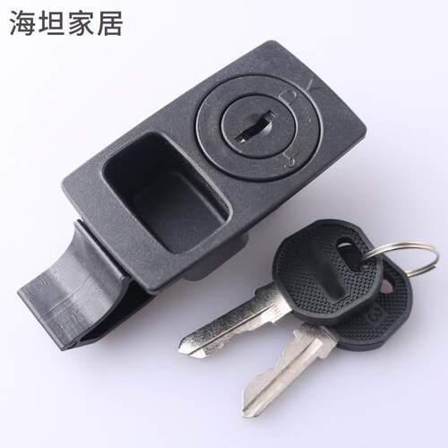 DK725-5黑色塑料搭扣锁滑动门锁