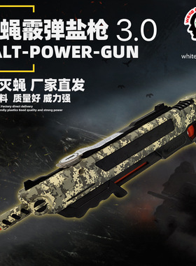 升级款3.0版盐枪打苍蝇灭蚊枪灭蝇枪成人仿真玩具盐弹枪新年礼物