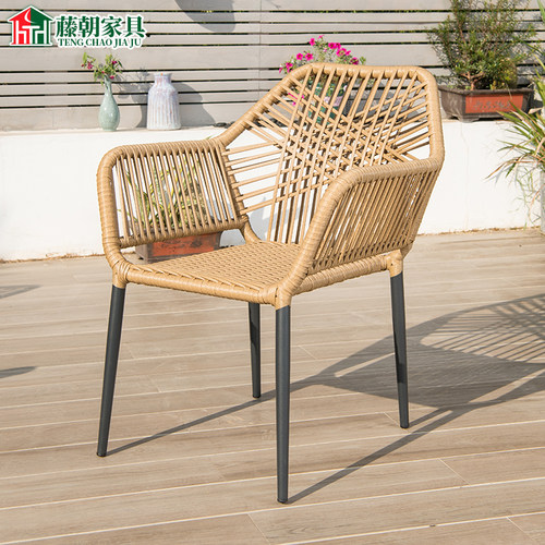 藤朝户外藤椅藤编创意北欧单人