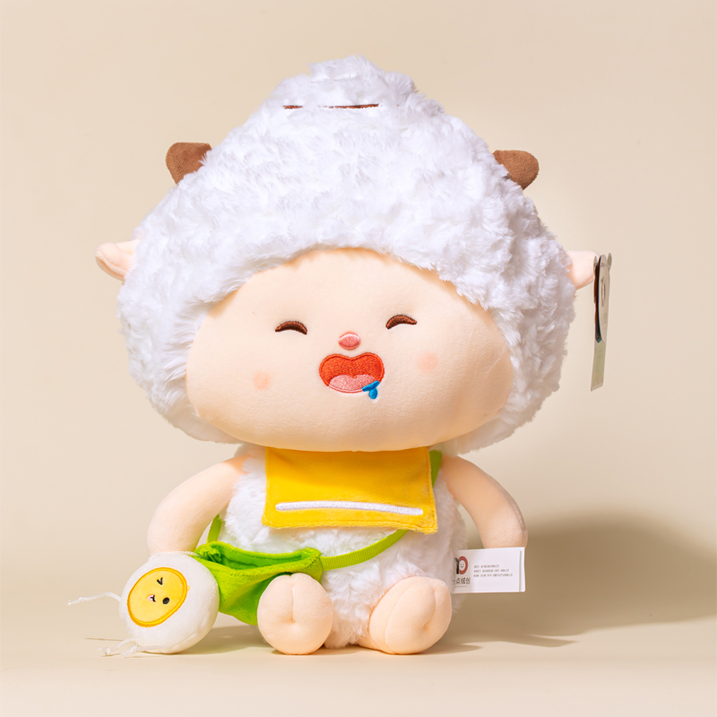 正版喜羊羊与灰太狼公仔可爱懒羊羊玩偶毛绒玩具儿童安抚娃娃礼物