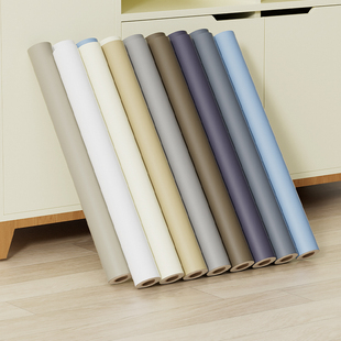 日本进口高端pet肤感膜加厚法式纯色防火耐高温旧柜子美化贴纸