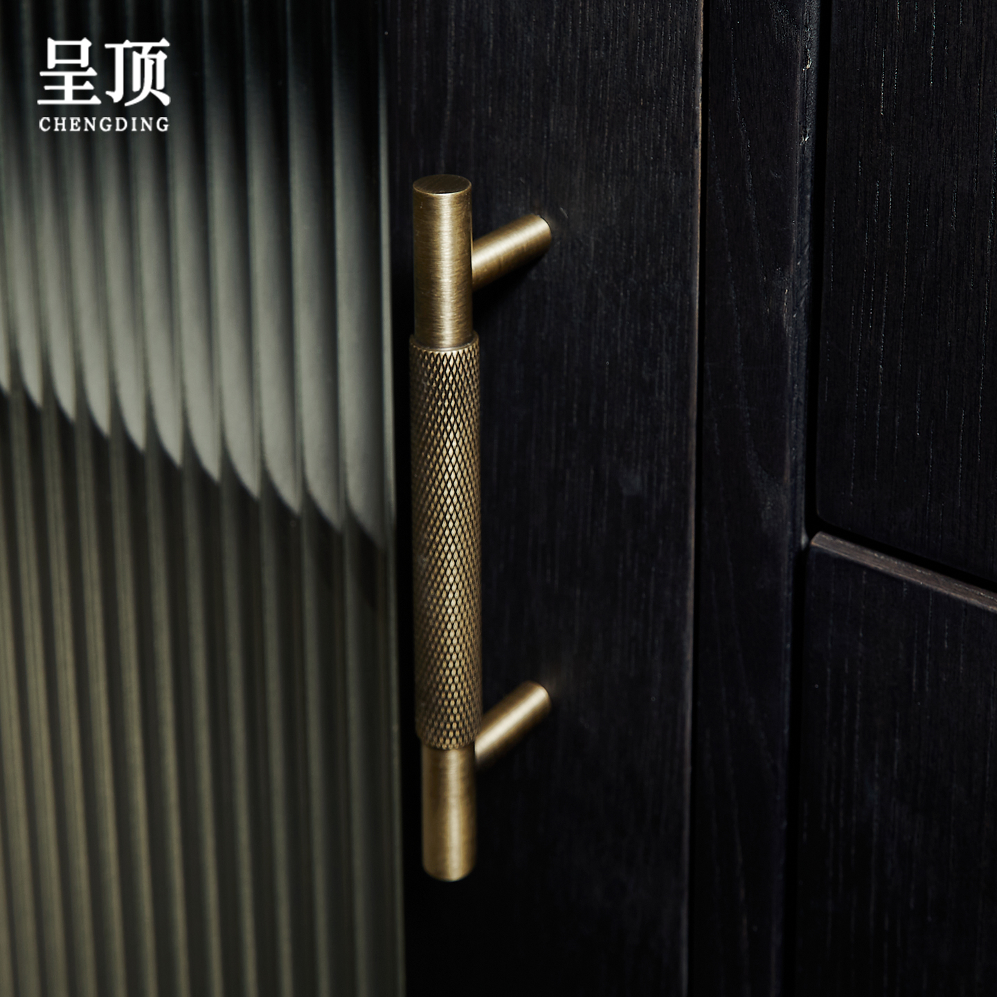 黄铜中古风拉手橱柜抽屉门把手