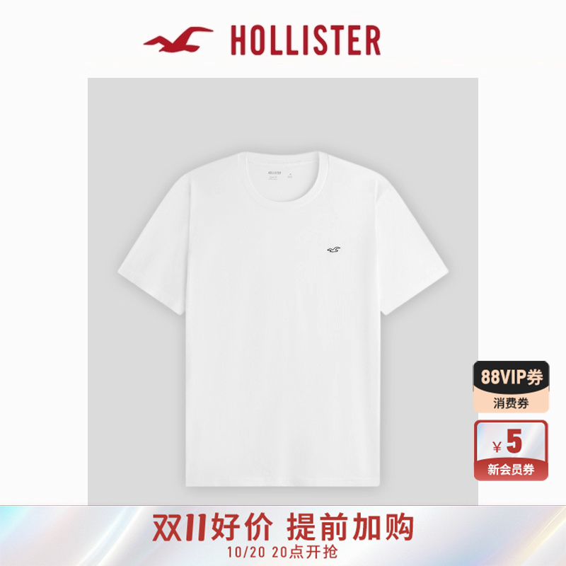 Hollister情侣棉质短袖T恤