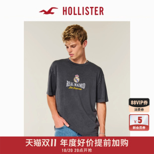 323 Hollister25秋新款 女装 T恤男装 5372 情侣足球俱乐部棉质短袖