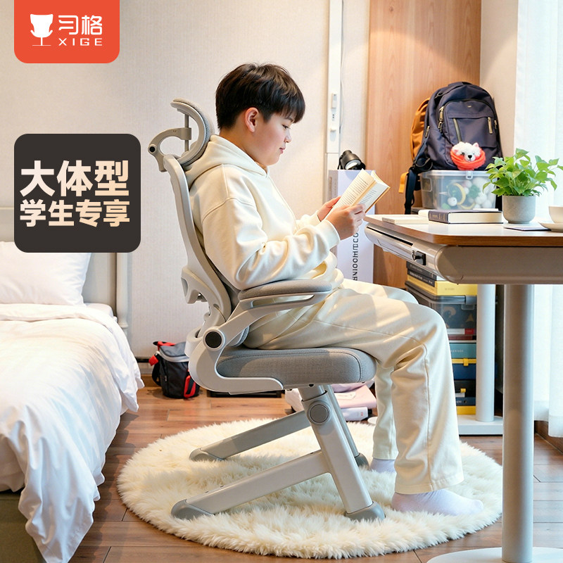 习格X11初高中学生学习椅子青少年久坐专用可升降调节家用写字椅