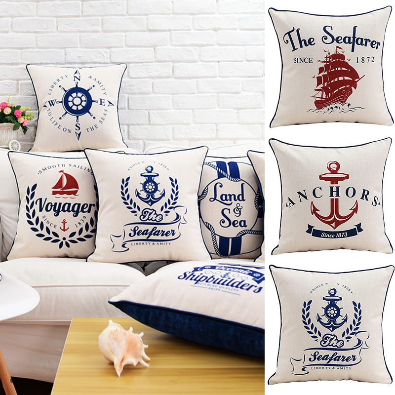 地中海风ins美式抱枕包边汽车载