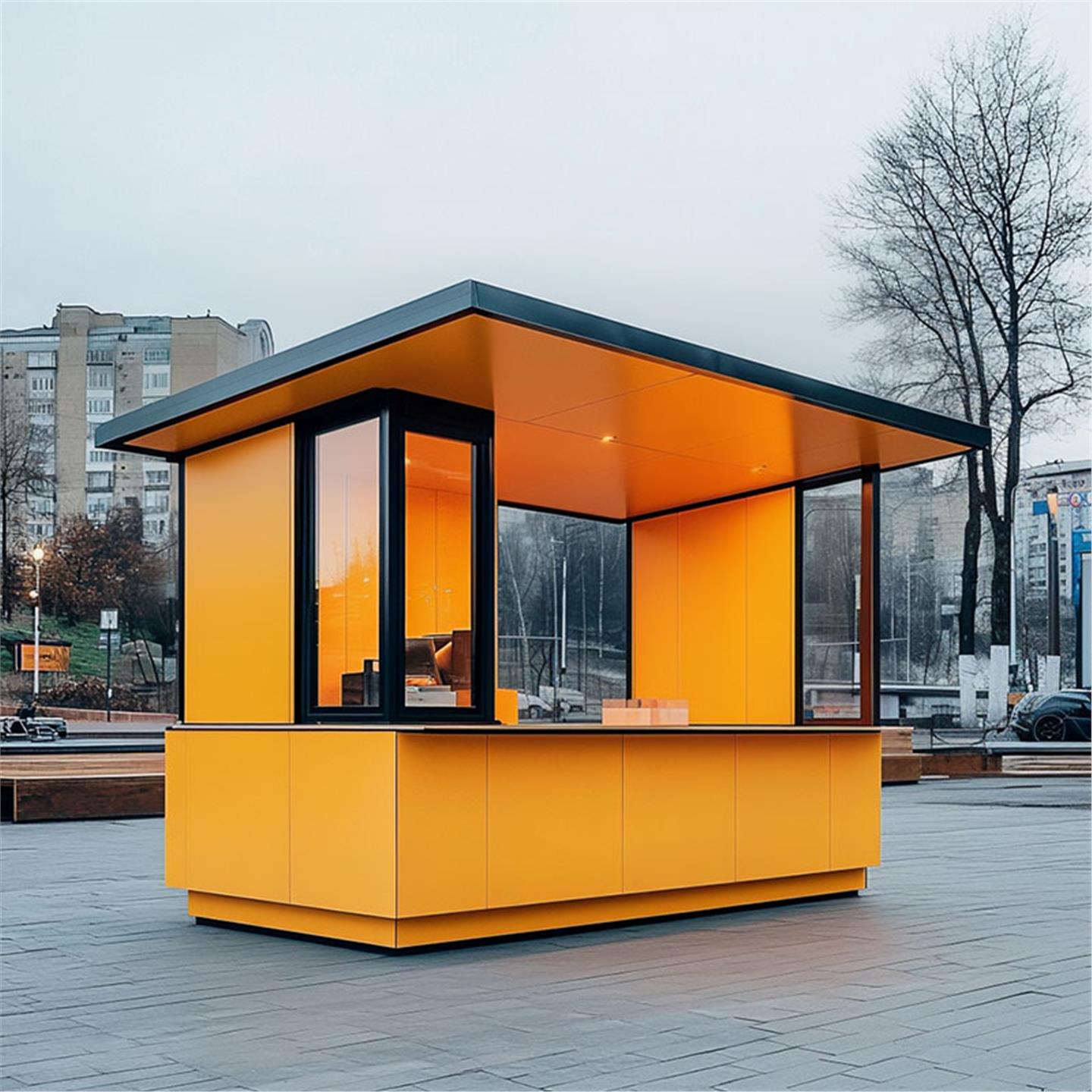 户外集市摊位铁艺摆摊车移动咖啡厅售卖摊位商业街摊位吧台展示架