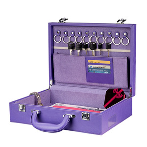 朗捷 商务楼盘交房钥匙礼品盒 皮质交房箱房产交房箱礼品定制logo