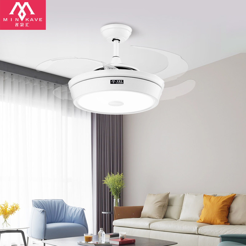 特价吊扇灯卧室灯奶油风家用客厅吊灯现代轻奢装饰遥控隐形风扇灯