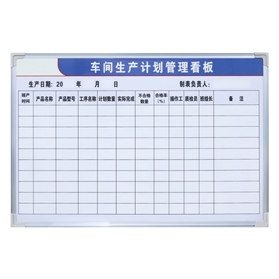 可定制内容挂式可擦写白板铝合金