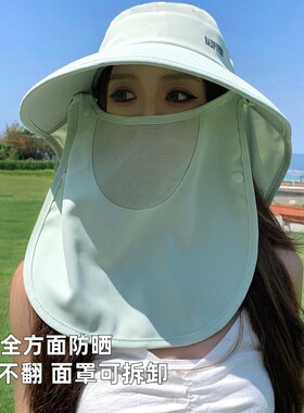 2026新款夏季全方位防晒帽遮全脸
