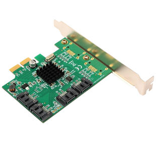 GRIS 软阵列 RAID SATA3.0磁盘扩展卡电脑PCI-E转4口III系统启动SSD固态硬盘9230台式机服务器支持0/1/10混合