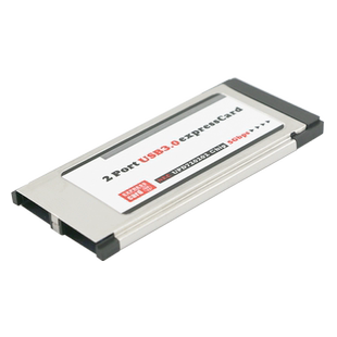 GRIS 笔记本3.0扩展卡2口USB二代Express34 54MM电脑HUB集线器5G