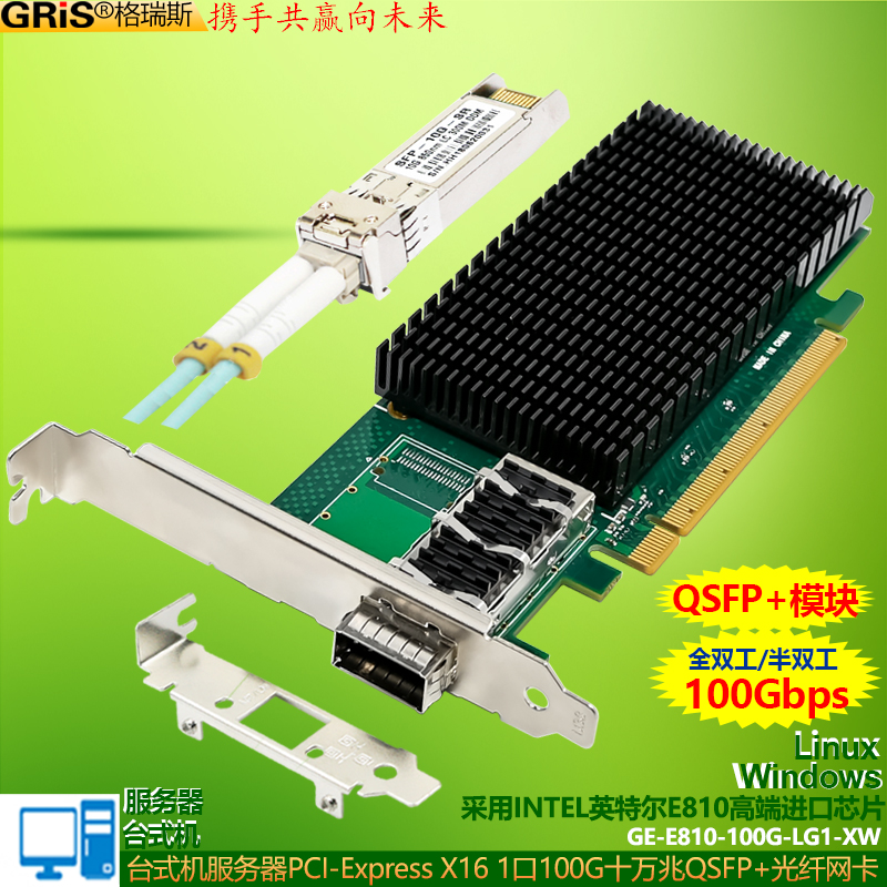 GRIS服务器工作站十万兆光纤网卡