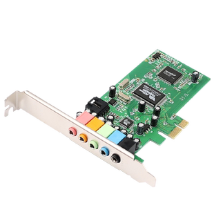 GRIS 服务器台式机PCI-E5.1声卡电脑主板音箱录音多系统兼容6声道