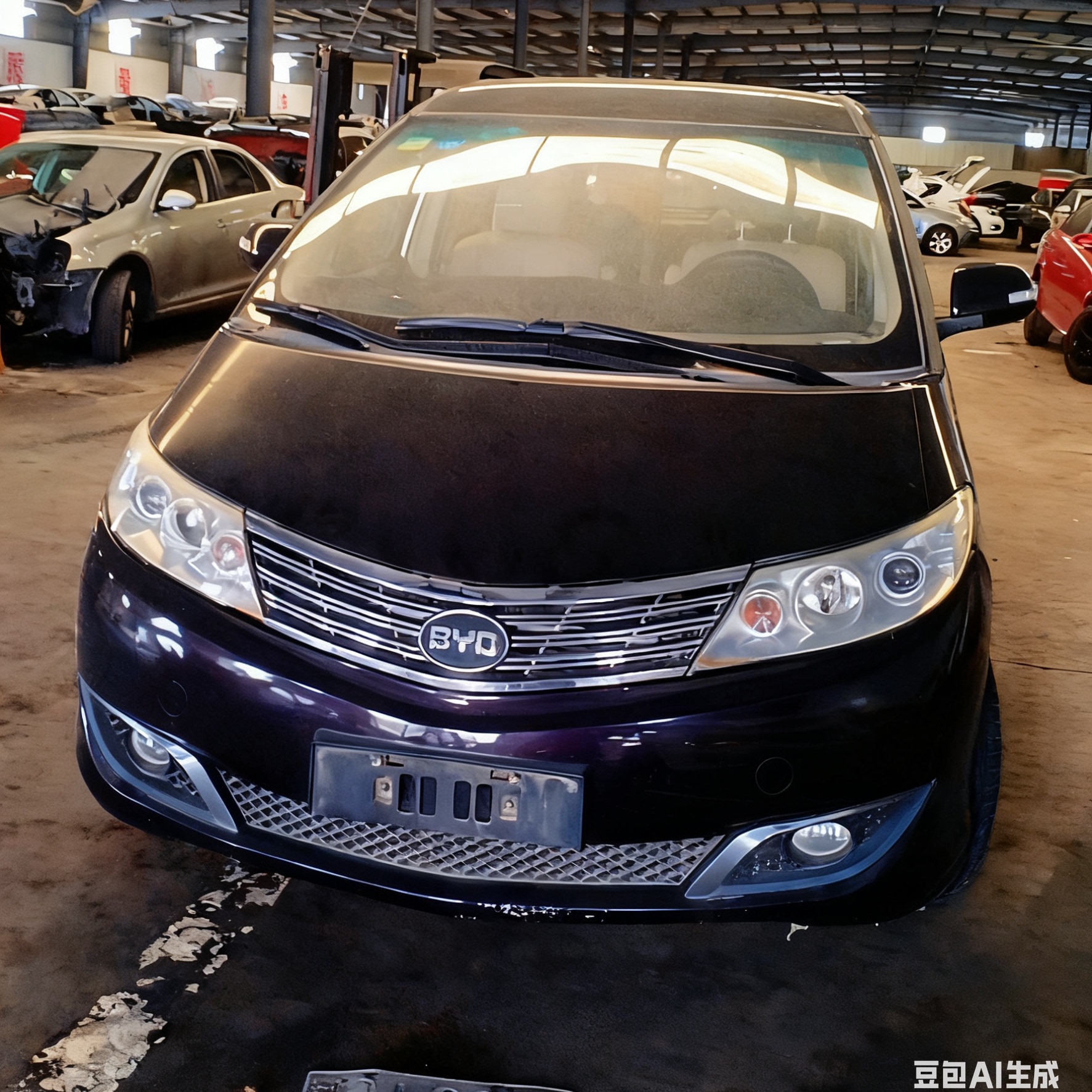 比亚迪M6拆车件前嘴机盖铰链叶子板车门尾灯中控显示屏原装纯拆