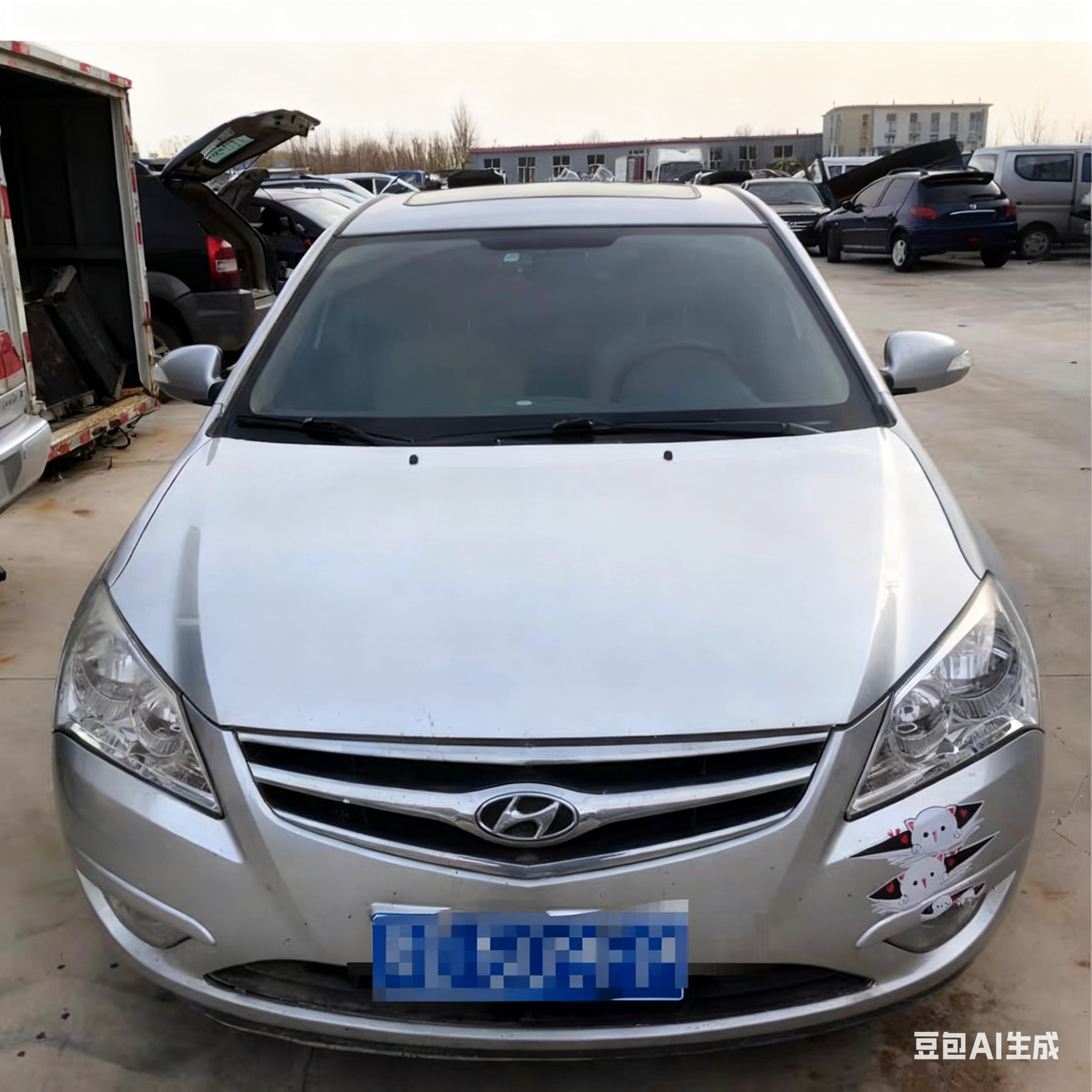 伊兰特悦动拆车件前嘴机盖铰链叶子板车门尾灯中控显示屏原装纯拆