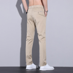 纯色休闲裤 青年纯棉裤 长裤 薄款 男 春夏百搭直筒修身 外贸男士