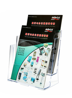 美国迪多A4双层目录架杂志架展示架报刊架宣传架资料架文件架桌面单张收纳架办公用品 银行用品77865厂家直销