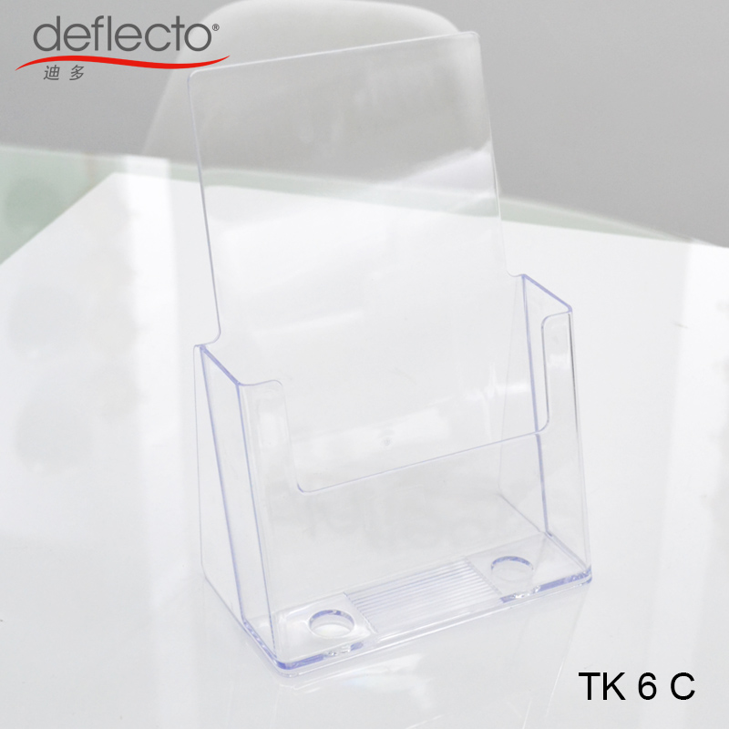 迪多单层斜背式目录展示架A5透明报刊架宣传单张架桌面展示架