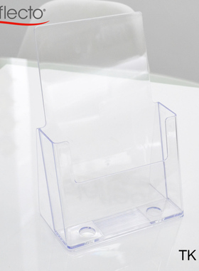 迪多单层斜背式目录展示架A5透明报刊架宣传单张架桌面展示架