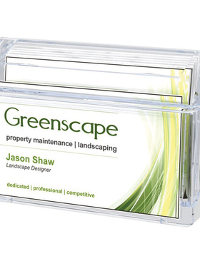 美国迪多挂墙可抽取翻盖名片收纳盒塑料卡片陈列架防雨防尘70901