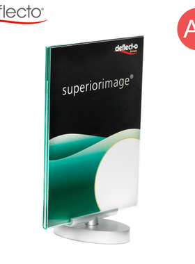 迪多A5双面旋转菜单牌亚克力酒水牌宣传资料夹广告架691490-A5