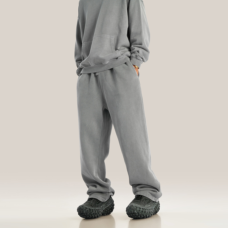 美式高街做旧直筒卫裤宽松休闲裤