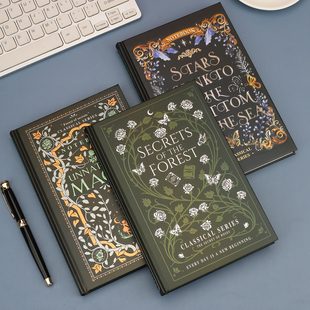 金谷复古烫金笔记本本子日记本加厚A5超厚韩版记事本高中学生文具