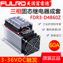 FULRD富雷德FDR3 D4860Z三相固态继电器60A FDR3A60D60组合