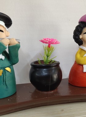 朝鲜族民俗工艺品摆件特色餐厅装饰小公仔小人物