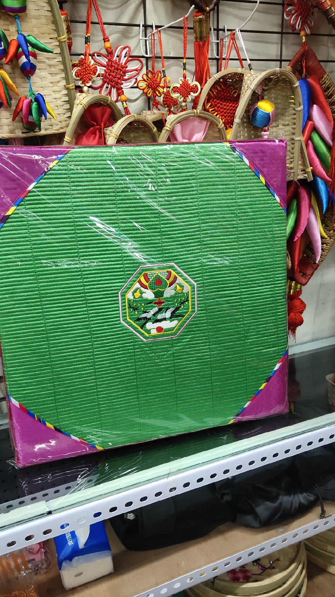 朝鲜族仙鹤图案坐垫榻榻米坐垫朝鲜火炕坐垫韩式特色