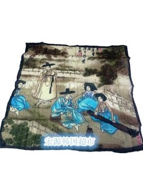 朝鲜民俗餐厅棉麻摆件