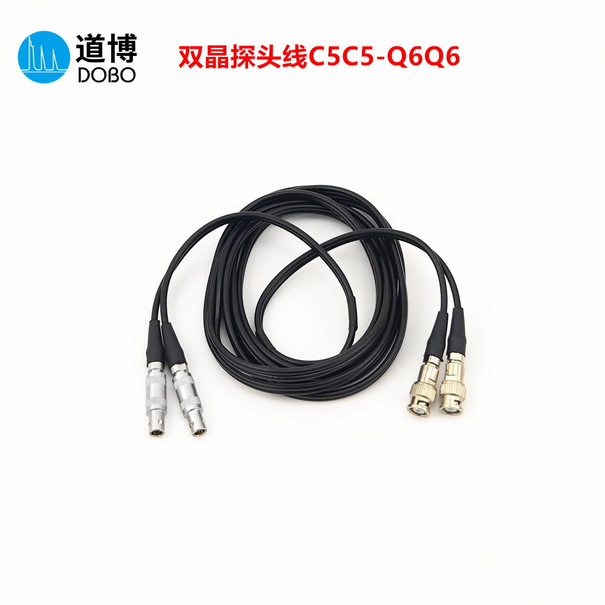 Q6Q6-C5C5超声波探伤仪双晶探头线无损检测UT专用连接数据信号线
