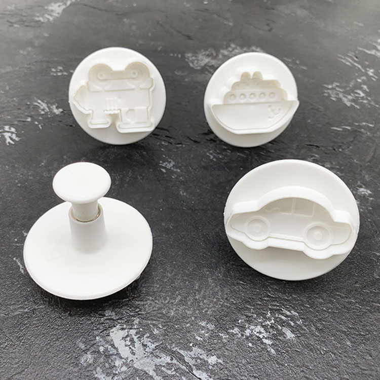 4件套民用交通运输工具翻糖饼干模烘焙模具造型汽车火车切模压模