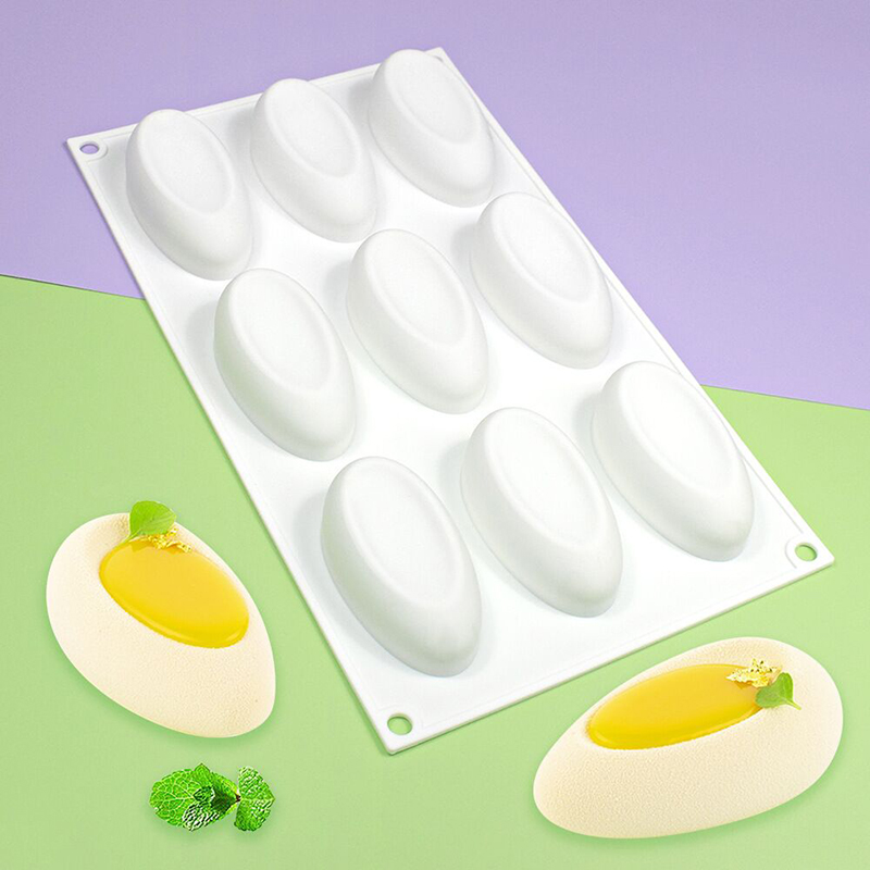 新款9连凹槽鸡蛋慕斯模具