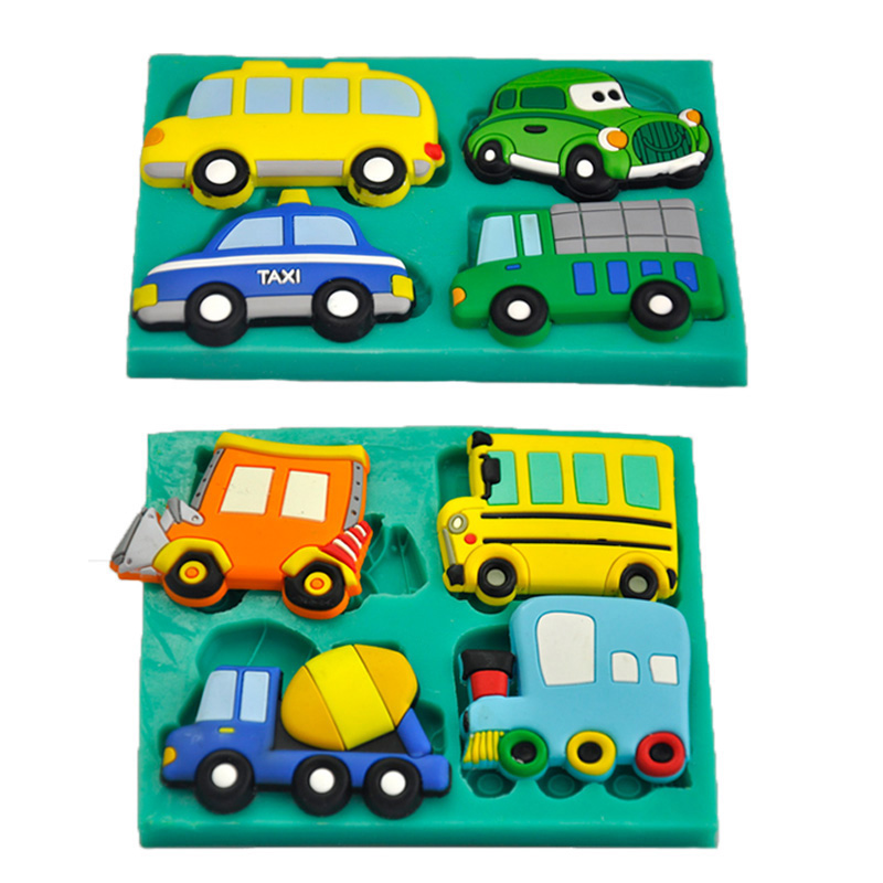 救护车交通工具翻糖蛋糕模具警车