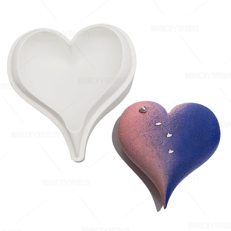 包邮 水滴心形慕斯模具 心形爱心蛋糕模 尖爱心慕斯模烘焙秘密