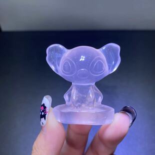 好记水晶粉水晶招财猫九尾狐佛像各种卡通人物摆件等等家居装饰