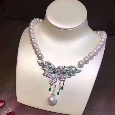 饰品配饰材料毛衣链项链长款连接扣头珍珠吊坠配件