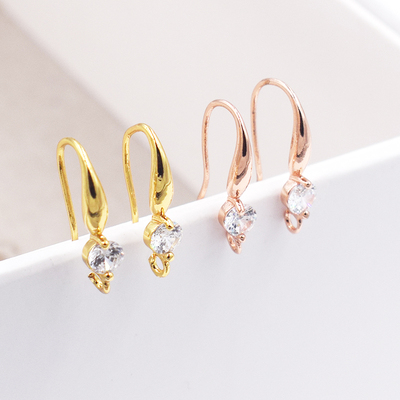 珍珠耳勾配件diy半成品