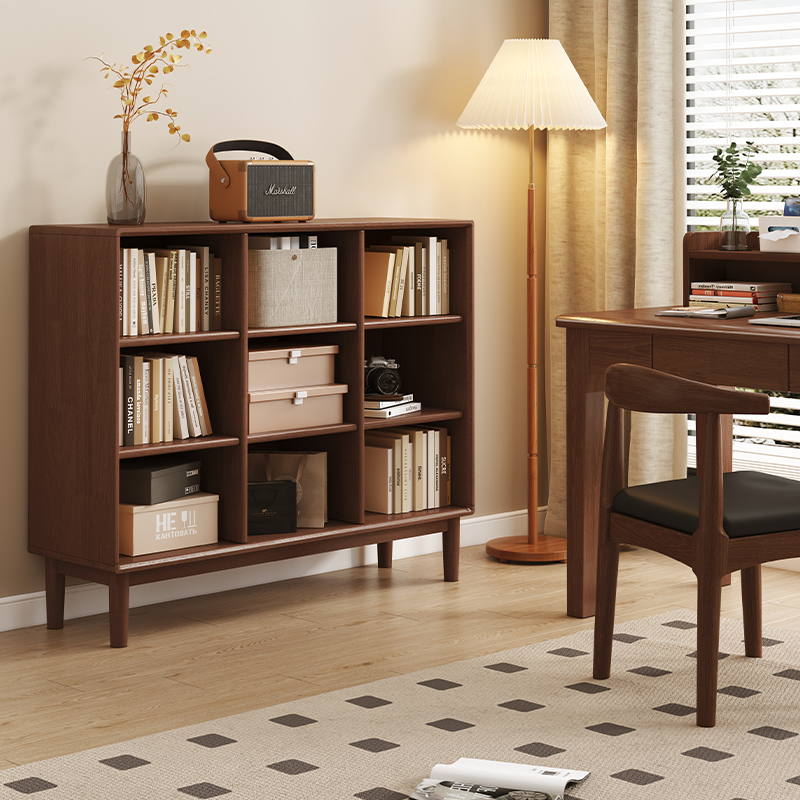 实木书柜斗柜收纳书架置物架