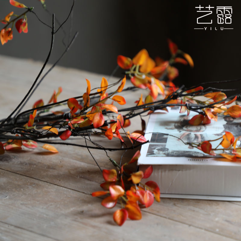 仿真树枝枯枝假树枯叶茶树枝树叶