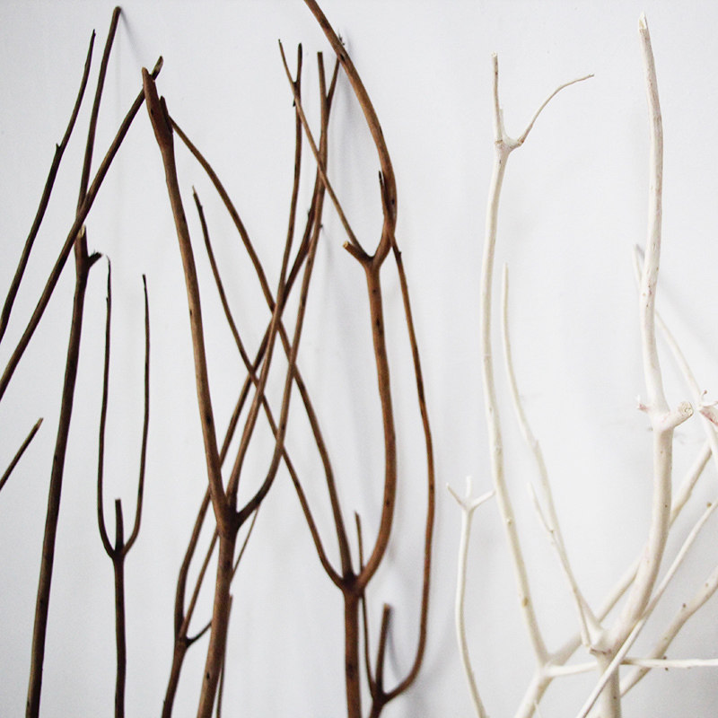 三叉木树藤花瓶配饰室内树枝自然枯枝干花支客厅装饰花卉长枝落地