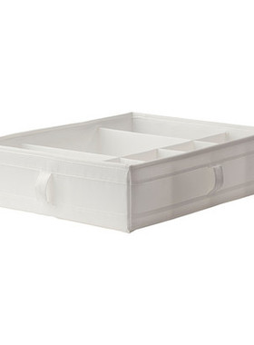 宜家思库布 储物盒带格布艺内衣收纳盒44x34x11cm储物格