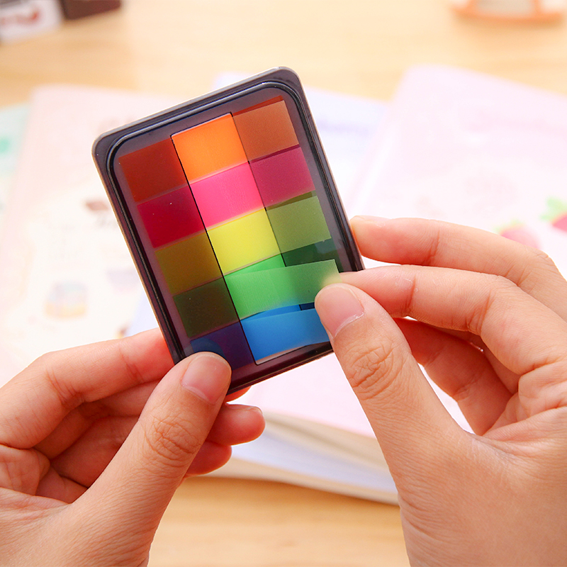 得力贴纸透明书签便签